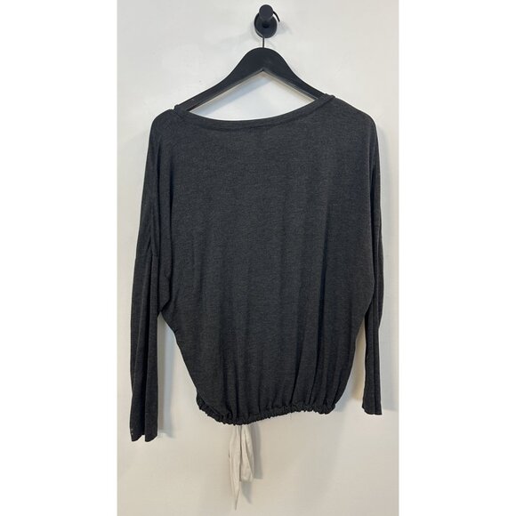 EBERJEY Gisele Jersey Knit Slouchy Pajamas in Graphite/ Ivory Size Small - Picture 6 of 13